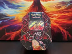 2024 Pokemon TCG Scarlet Violet Paldean Fates Charizard EX Tin NEW SEALED 🐦‍🔥 - Image 1