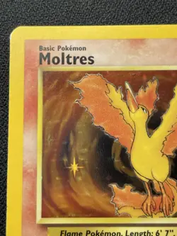 Pokemon Moltres 12/62 Fossil Holo Rare Unlimited HP (#2) - Image 2