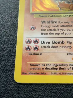 Pokemon Moltres 12/62 Fossil Holo Rare Unlimited HP (#2) - Image 5