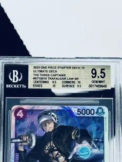 2023 One Piece Starter Deck 10 The Three Captains Trafalgar Law SR BGS 9.5 - Image 2