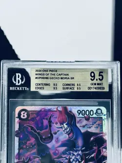 2023 One Piece #OP06086 Gecko Moria SR English BGS 9.5 - Image 2