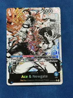 One Piece Starter Deck 22: Ace & Newgate ST22-001 Parallel Alternate Alt Leader - Image 1