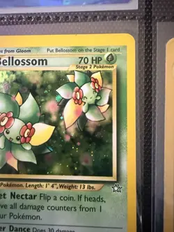 Pokemon TCG Bellossom Neo Genesis Holo Unlimited Rare Card 3/111 1st Edition - Image 2
