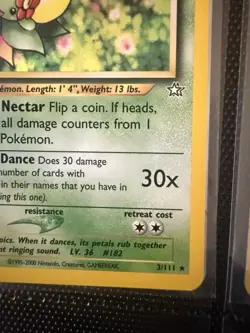 Pokemon TCG Bellossom Neo Genesis Holo Unlimited Rare Card 3/111 1st Edition - Image 4