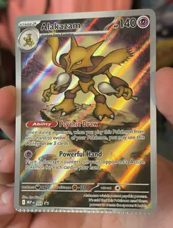 *CRIMP ERROR* Alakazam Mega Evolution ETB Promo Pokemon Card - Image 1