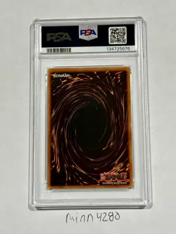 2002 Blue-Eyes White Dragon LOB-001 Unlimited PSA 8 - Image 2