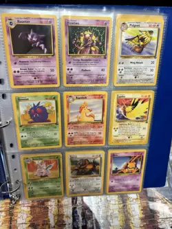 Vintage Pokemon Cards Damaged/Highly Played W. Rare Holos & Non Holos 52 Cards - Image 2