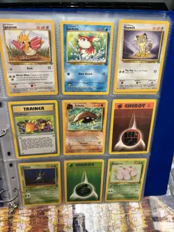 Vintage Pokemon Cards Damaged/Highly Played W. Rare Holos & Non Holos 52 Cards - Image 4