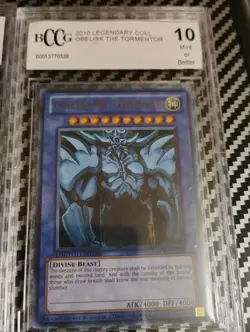 Yugioh BCCG Lot Egyptian God Cards Slifer, Wing Dragon Ra Obelisk the Tormentor - Image 4