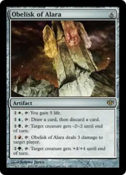 MTG - Obelisk of Alara - Conflux - Light Play - Normal - Image 1