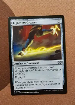 MTG Lightning Greaves x1 NM from Commander: Duskmourn: House of Horror - Image 1