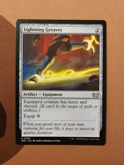 MTG Lightning Greaves x1 NM from Commander: Duskmourn: House of Horror - Image 3