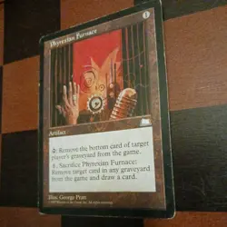 Mtg Phyrexian Furnace HP/MP Weatherlight Magic Artifact Card - Image 3