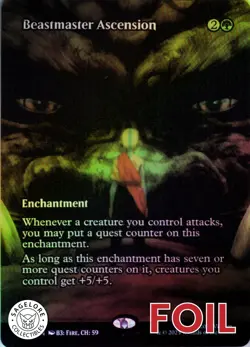 MTG Beastmaster Ascension (Borderless) (39) | NM Foil | Avatar {TLE} - Image 1