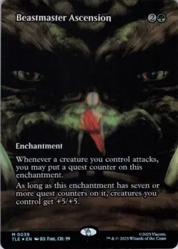 MTG Beastmaster Ascension (Borderless) (39) | NM Foil | Avatar {TLE} - Image 2