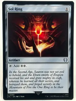Sol Ring NM/M* The Lord Of The Rings Commander 0284 mtg -UnltdCards - Image 1