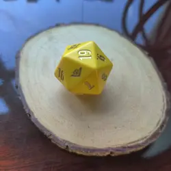 Gold Nugget D20 Outlaws of Thunder Junction Oversized Spindown - Image 1