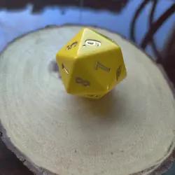 Gold Nugget D20 Outlaws of Thunder Junction Oversized Spindown - Image 2