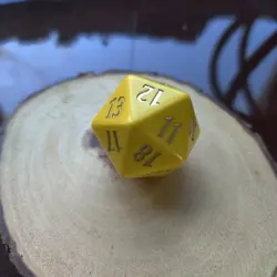 Gold Nugget D20 Outlaws of Thunder Junction Oversized Spindown - Image 3