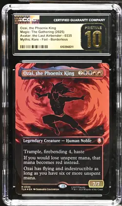 OZAI, THE PHOENIX KING Avatar: The Last Airbender Borderless Foil CGC P 10 - Image 1