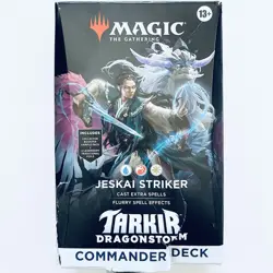 MTG Tarkir: Dragonstorm Commander Deck - Jeskai Striker DAMAGED OPEN BOX - Image 1