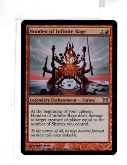 MTG SkeenAB Honden of Infinite Rage FOIL from Champions of Kamigawa. NM. - Image 1