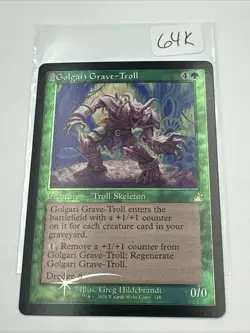 Golgari Grave-Troll (Retro Frame) R Ravnica Remastered #348 NM Foil - Image 2