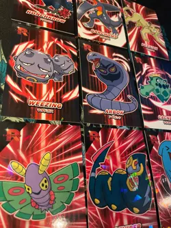 Garchomp Persian Cracked Holo Team Rocket Card Database Peru Pokemon Full Set - Image 3