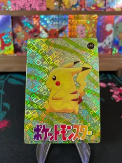 Pikachu Walking #193 Pokemon Vintage Prism Vending Sticker NM US SELLER - Image 1