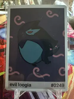 Lugia (evil loogia) #249 - Set Hit Holo - Gen 2 Pookiemoot Fan Art - Pokemon NM - Image 1