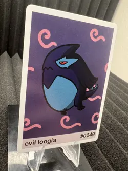 Lugia (evil loogia) #249 - Set Hit Holo - Gen 2 Pookiemoot Fan Art - Pokemon NM - Image 2