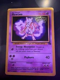 Pokemon TCG Mewtwo 3 Black Star Promo the First Movie - Image 1