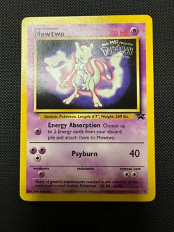 Pokemon TCG Mewtwo Black Star Promo 3 WOTC 1999 WB ‘The First Movie’ Stamp NM - Image 1