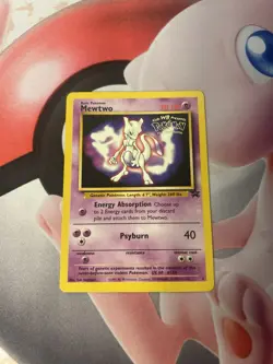 Pokemon TCG Mewtwo #3 Black Star Promo the First Movie 1999 LP - Image 1