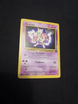Pokemon TCG Mewtwo Black Star Promo 3 WOTC 1999 WB ‘The First Movie’ Stamp NM - Image 1