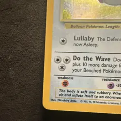 Pokemon TCG Wigglytuff Jungle 16/64 Holo Rare 1999 80 HP English Stage 1 - Image 5