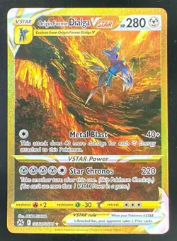 2023 Pokemon Sword Shield Crown Zenith Galarian Gallery Origin Forme Dialga VST - Image 1