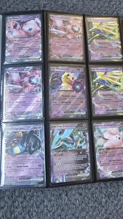 pokemon card binder collection lot english 150+ Cards Ex Rares - Image 1