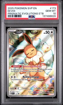 Pokemon TCG - Eevee #173 - Prismatic Evolutions - Black Star Promo - PSA 10 MINT - Image 1