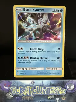 Pokemon Card Black Kyurem 61/236 Cosmic Eclipse Holo Rare NM - Image 1