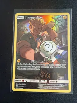 Pokemon TCG Magnemite Holo Secret Rare Card Cosmic Eclipse 242/236 - Image 1