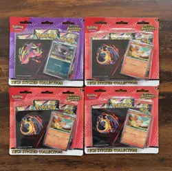 Pokemon Ascended Heroes Tech Sticker Collection 3 Pack New Sealed LOT of 4 - Image 1