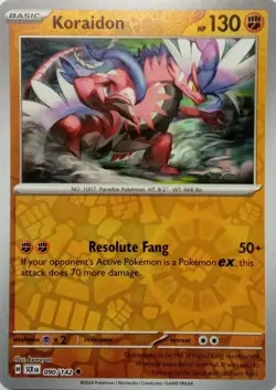 090/142 KORAIDON REVERSE HOLO STELLAR CROWN POKEMON CARD - Image 1