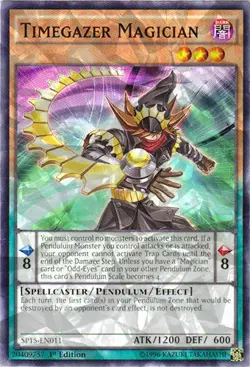 Timegazer Magician - SP15-EN011 - Shatterfoil - 1st Edition Lightly Played Star - Image 1