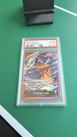 PSA 10 - Trafalgar Law ST10-001 L - The Three Captains Deck - One Piece English - Image 2