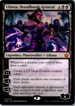 Liliana, Dreadhorde General M Foundations 176 Near Mint - Image 1