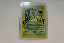 Pokemon TCG 1st Edition Beedrill 017/102 Base Set (Shadowless) - MP+ - Image 1