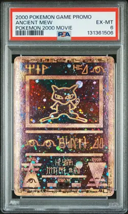 2000 POKEMON GAME MOVIE POKEMON 2000 MOVIE ANCIENT MEW PSA 6 - Image 1