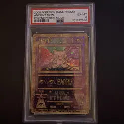 2000 Pokemon Ancient Mew PSA 6 Pokemon Movie Game Promo Holo - Image 1