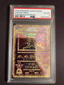 Pokemon 2000 Movie Ancient Mew Game Promo Card PSA 6 - Image 1